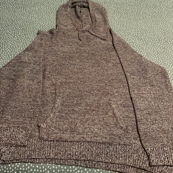 Maroon Aeropostale Knit Hoodie - Picture 2 of 3